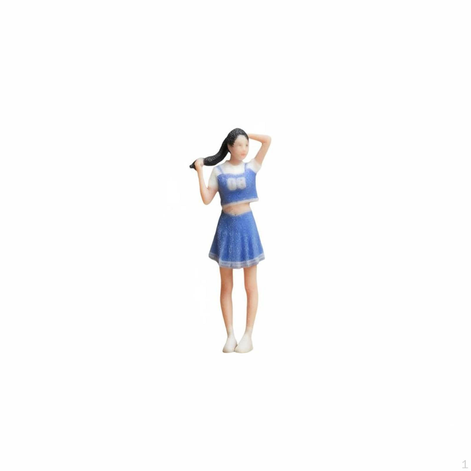 1/64 Cheerleader Figurine Collectible Miniature Basketball Girl High Detail 3D Printed Human Model