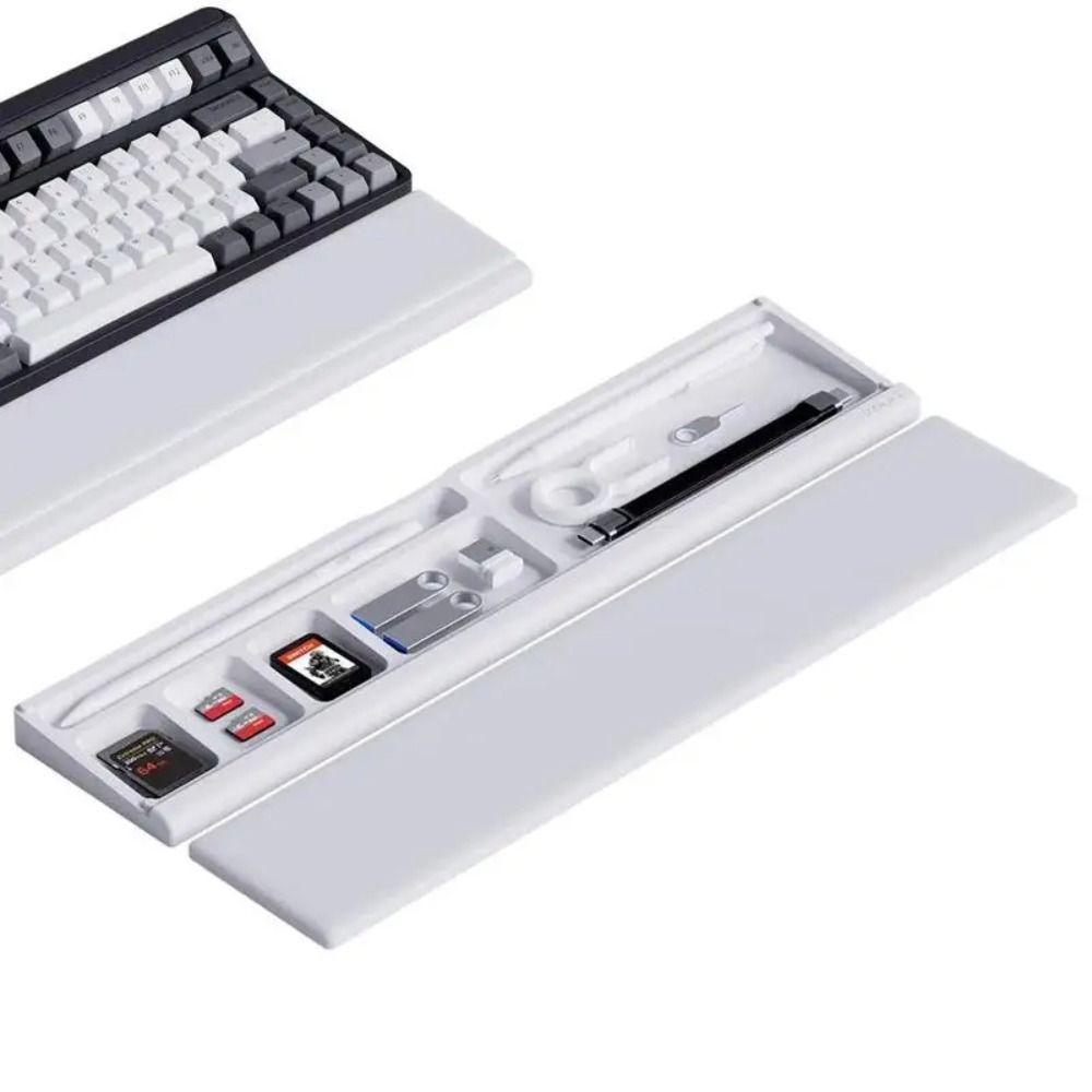 Soft Foam Keyboard Wrist Rest with Storage Box Typing Support Pad Keyboard Holder Computer