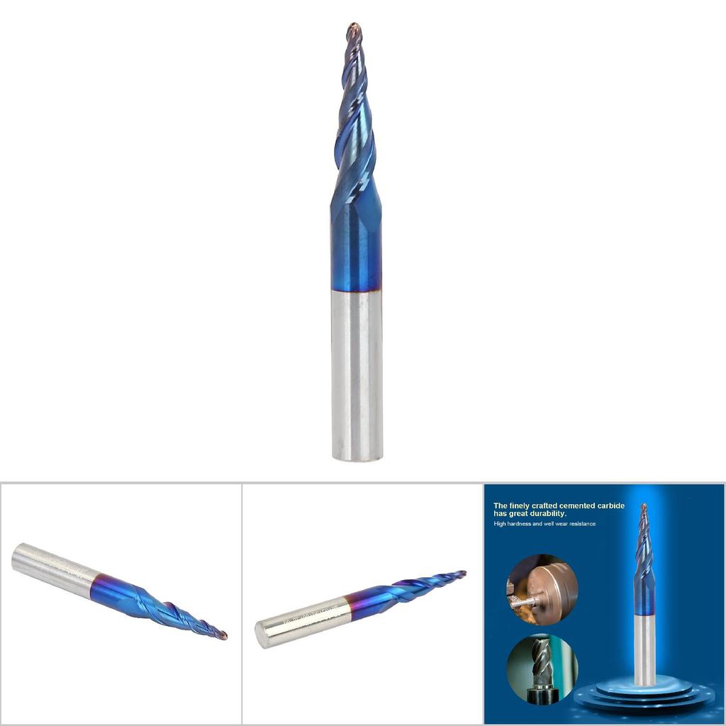 1 Stück Schaftfräser Wolframkarbid 2Z Beschichtung Fräser(R0.75*20*D6*50)