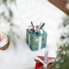 Nordic Luminous Wrought Iron Mini Gift Box Ornaments for Christmas Trees