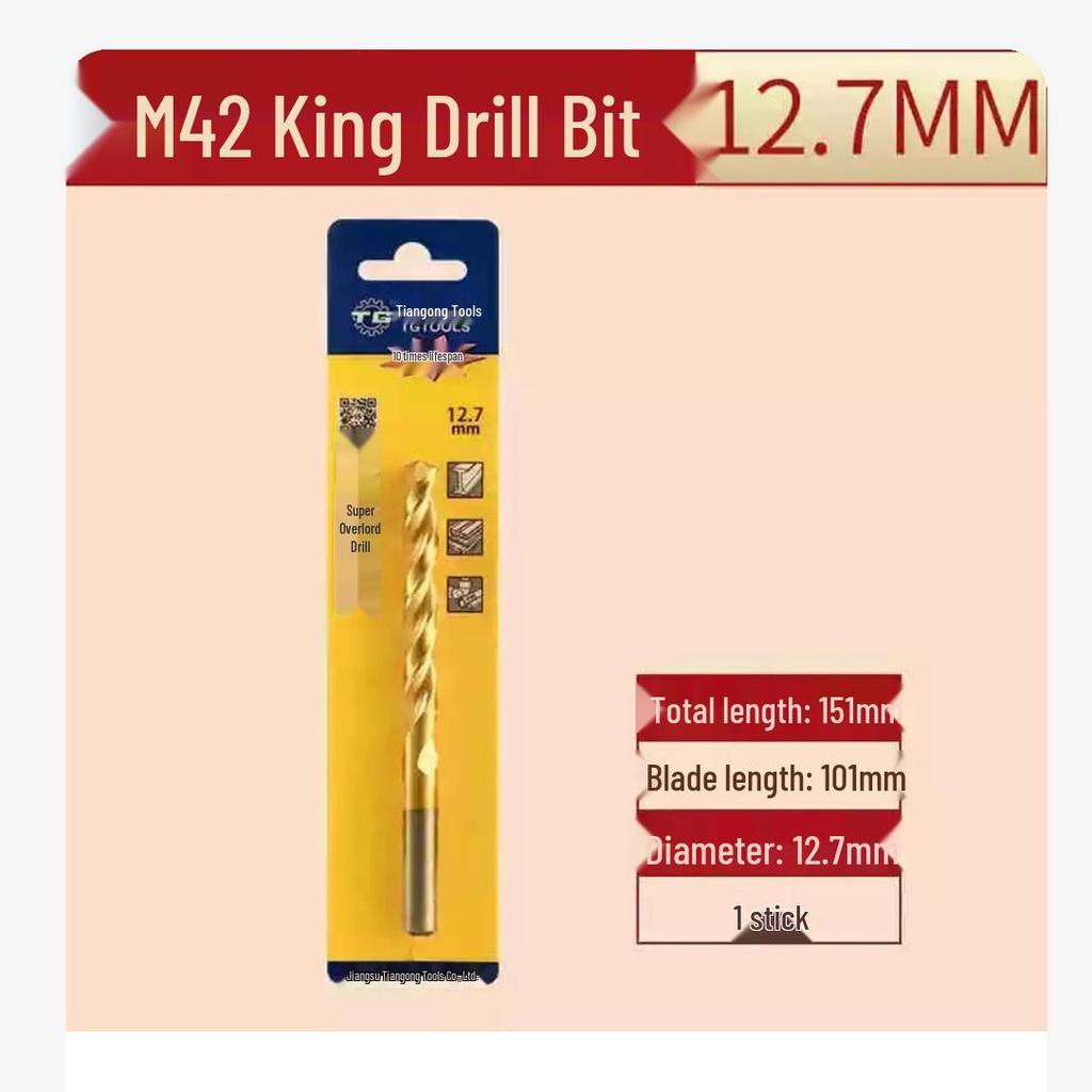 Tiangong M42 Overlord 8% Cobalt High-Speed Steel Twist Drill Bit for Stainless Steel