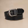 Leather Women'S Belt American Retro Fashion Jeans I Belt High Quality Corns Pin Buckle Belt Women