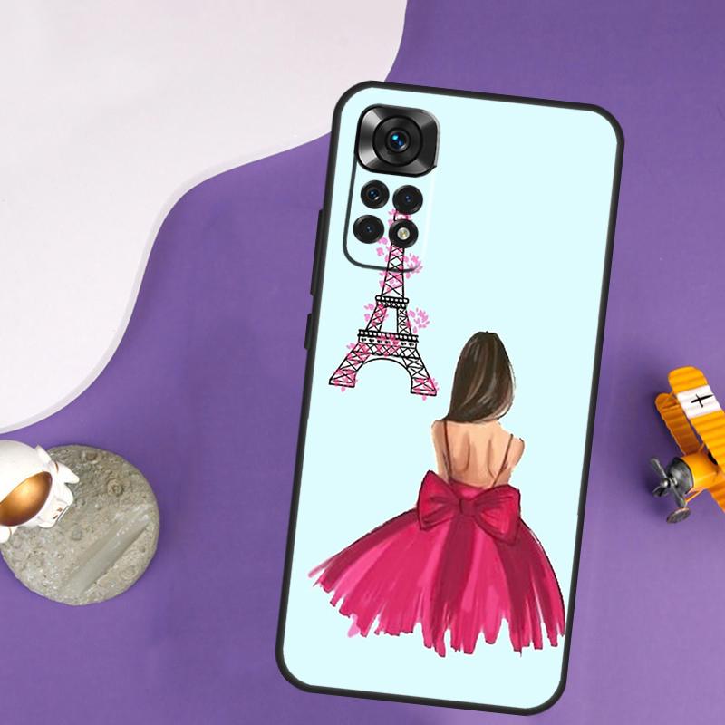 

City Fashion Girl Case For Xiaomi Redmi Note 14 13 Pro 12 9 10 11 Pro 10S 11S 12S Redmi 14C 13C 10C 12C Cover Redmi Note 14 Pro 5G