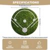 4/6pcs Set, Green Grass Baseball Field Pattern Round Placemats, Simple Sporty Style Placemats, Suitable for Dining Table Decoration, Kitchen Decoratio