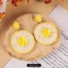 Rattan Fashion Seaside Vintage Ear Jewelry Female Flowers