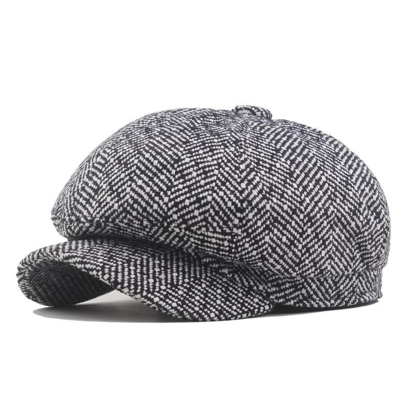 Casquette octogonale de newsboy Gang Sanglant Rasoir: Béret Automne/Hiver pour Jeunes Artistes