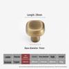 Antique Bronze Yellow Brass Cabinet Handle: Modern, Simple, Round Drawer Pull