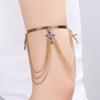 Women's Stacked Fringe Arm Chain Jewelry Customizable Fit Alloys Arm Bracelet for Casual and Formal Occasion
