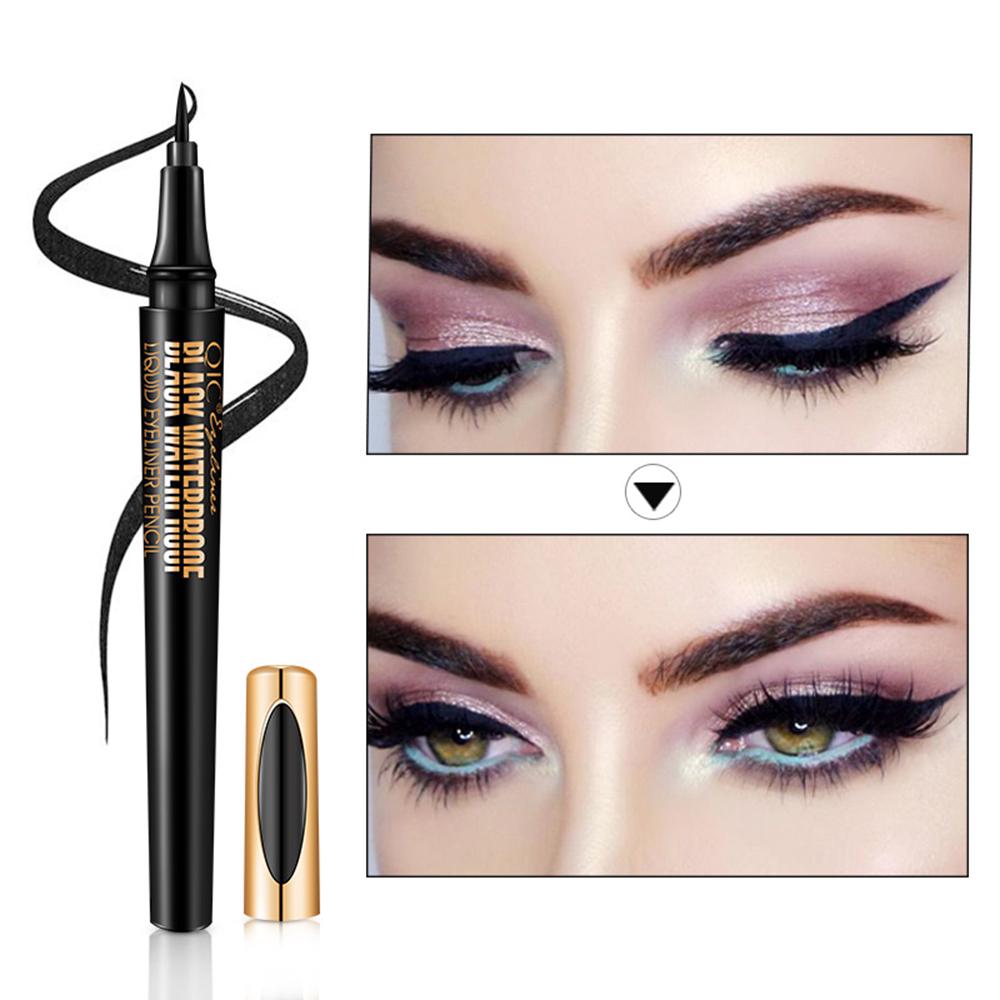Black Liquid Waterproof Eyeliner Smooth Long Lasting Eyeliner Pencil Women Beauty Makeup