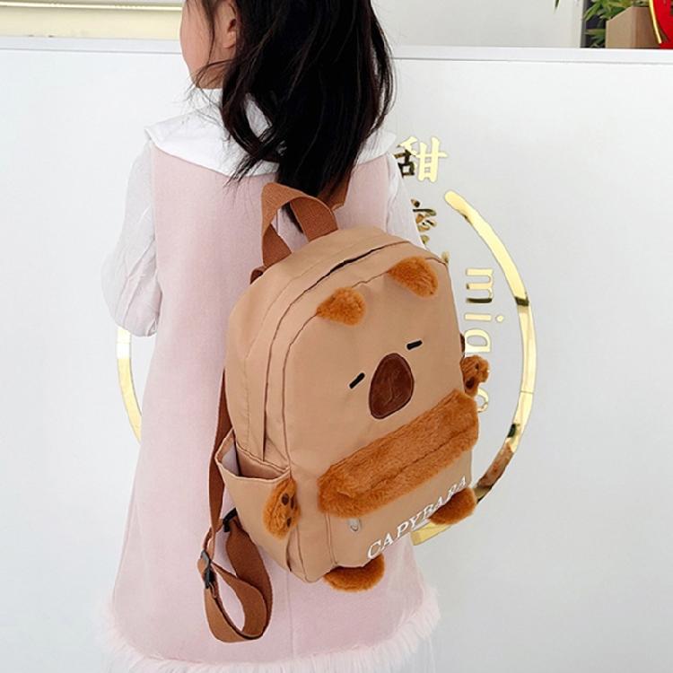 Sweet Cartoon Backpack for Girl Plush Backpack Large Capacity Backpack Book Bag Lovely Dolls Bag Student School Bag