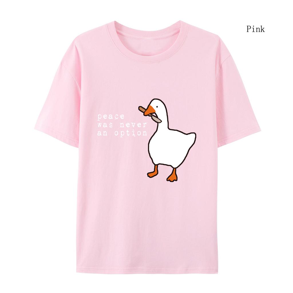 Peace Was Never An Option Printing T-shirt Funny T-shirt T-shirt Novelty Oversized Tops Harajuku Hat Rope T-shirt