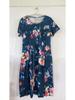 Frauen Lose Sommer Floral Vintage Sexy Rüschen Tasche Kleid