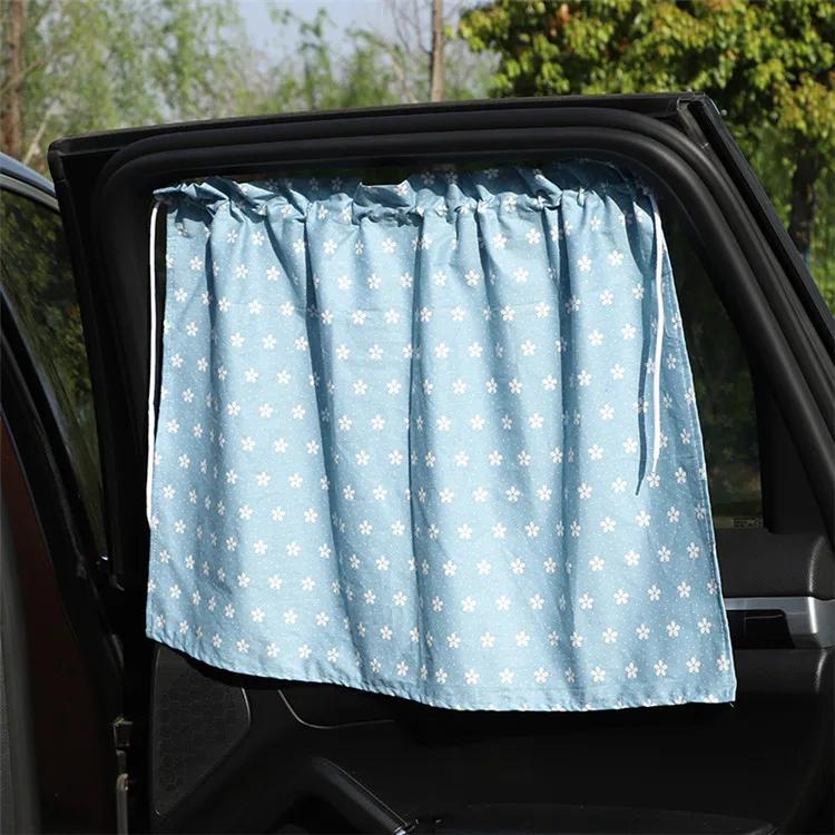 Cartoon Universal Side Window Sunshade Suction Cup Curtain for Car Window Cotton Sunshade Cover UV Protection Baby Children