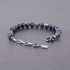 8mm Dumortierite Fleur de Lis Good Luck Bracelet Prayer Beads Bracelet [Coai]