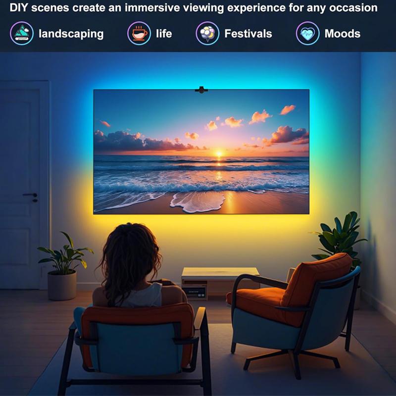 Bluetooth APP Control Color Picking TV SYNC Backlight USB RGB Light Strip Music SYNC LED Strip Light Game Atmosphere Lamp Tape