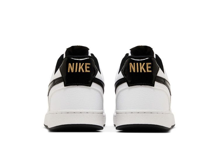 Nike Court Vision Low White Black Metallic Gold