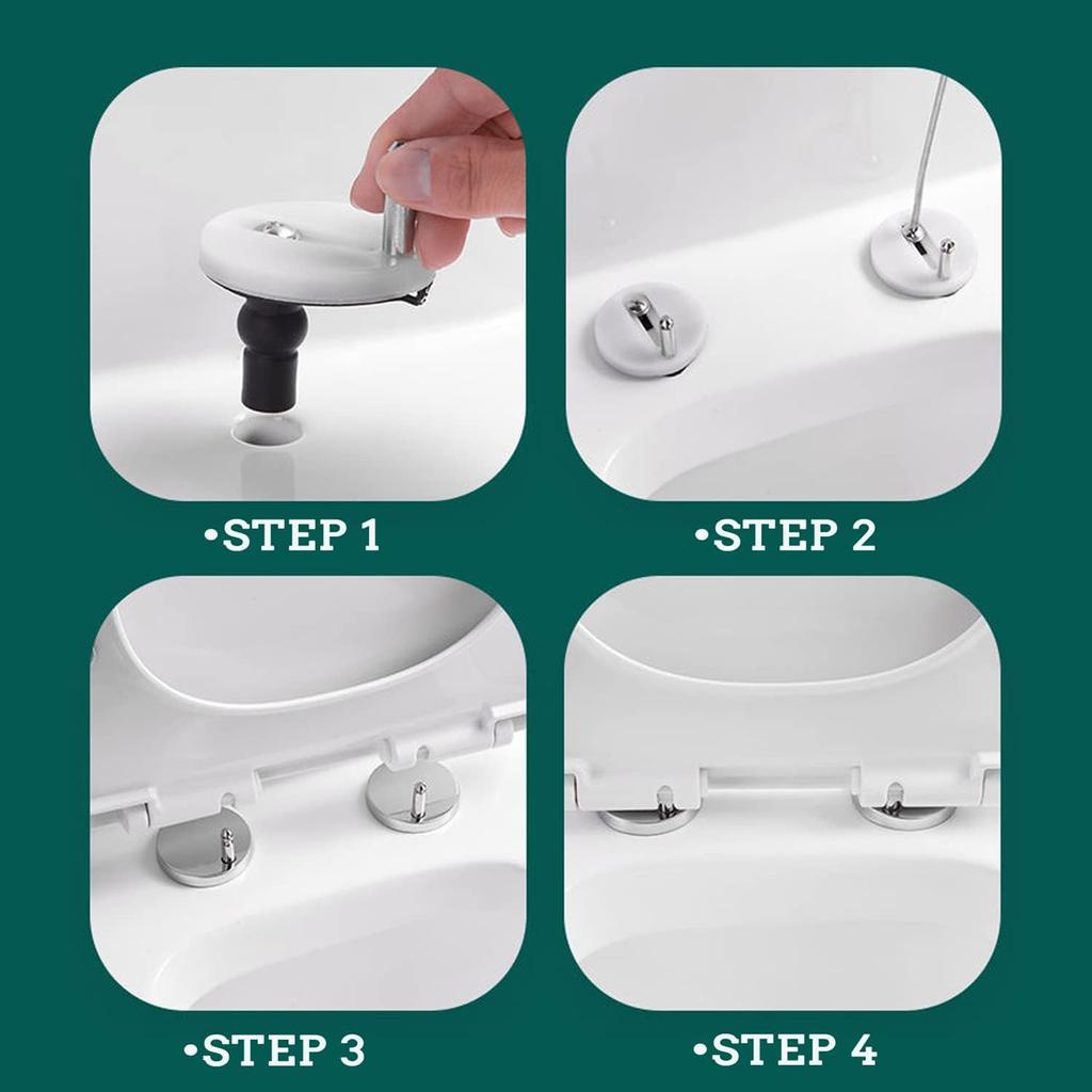 Toilet Seat Fixings Nuts Screws Replacement Ancable Universal Toilet Seat Top Fitting Quick Release Toilet Seat Hinges