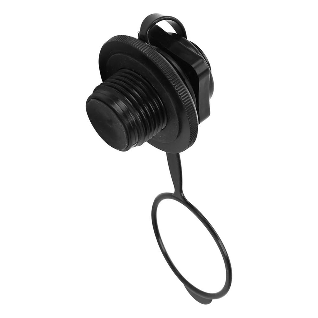 23.9mm Black Plastic Inflatable Fishing Boat Replacement Air Valve