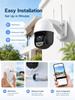 AIOOK Dual lens HD 10MP outdoor camera 5X ZOOM WIFI camera mobile tracking full-color night vision two-way intercom ICSEE APP