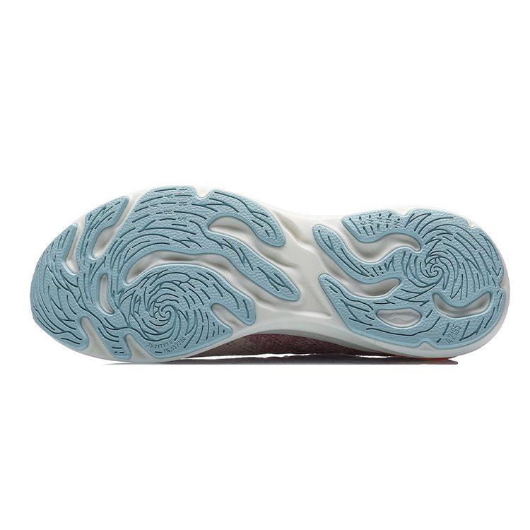 Li Ning Arashi Fabric Slip Resistant, Breathable, Lightweight Rebound Low Top Running Shoes Women's Pink Blue ARHR132-2