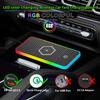 LED RGB Car Wireless Charging Board with Anti Slip Silicone Pad, Multi Device Charging Station, Car Charging Board,