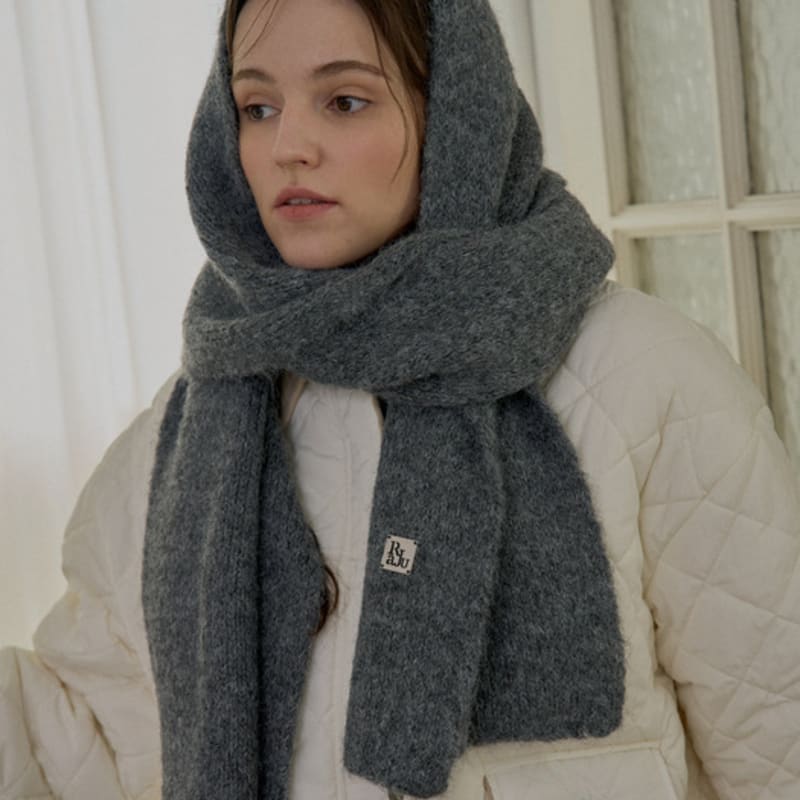 RaJu Fluffy Knit Muffler_9 Color