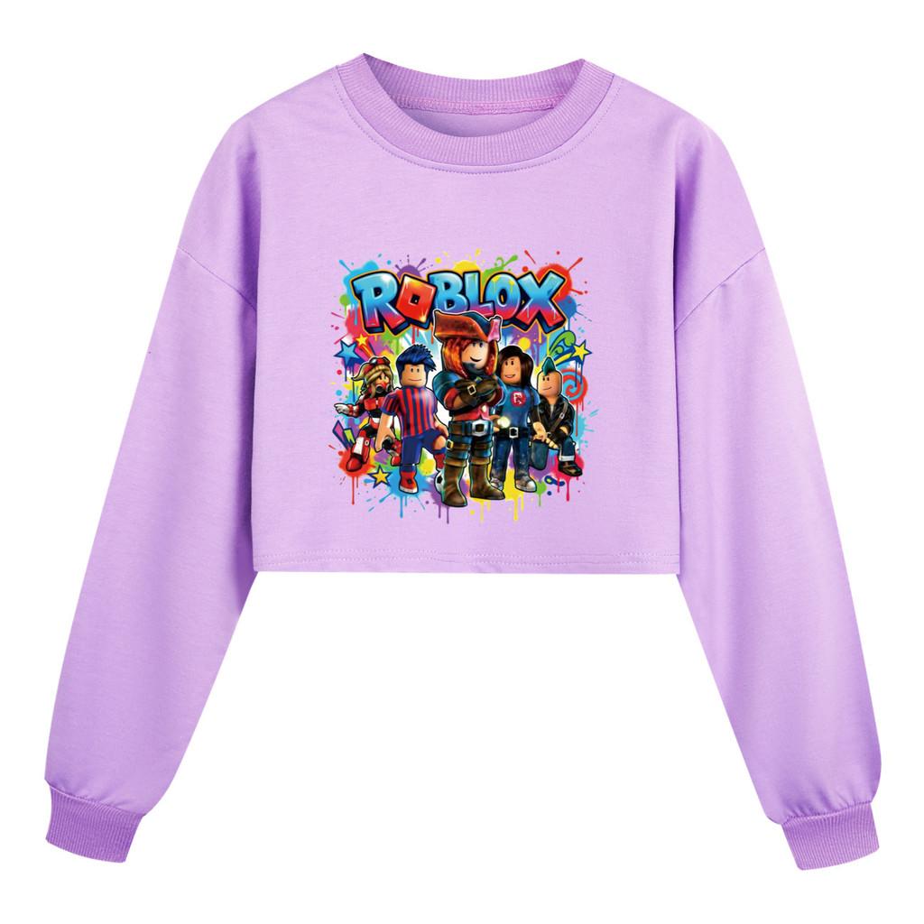 5578 Kids Girls Roblox Printed Long Sleeves Sweatshirt 110cm фиолетовый