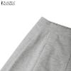 ZANZEA Women Long Sleeve Pullover Tops and Pants Autumn Two Piece Suit Sets