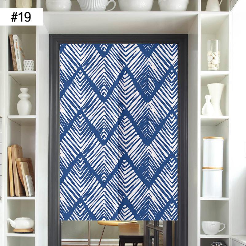 Japanese Door Curtain Screen Cotton Linen Kitchen Doorway Divider Room Partition Bathroom Bedroom Porch Half Curtain Noren