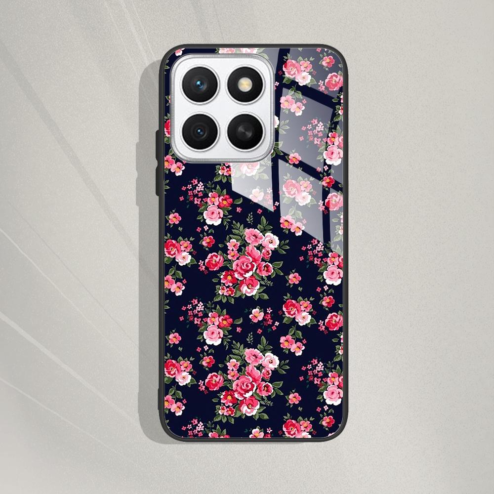 For Honor X8c Case Cover Tempered Glass Case Hard Coque Bumper Case For Honor X8C HonorX8c X 8 C Fundas Protect Cartoon Cover