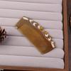Natural Ox Horn Comb Anti Static Buffalo Combs Mandarin Duck Phoenix Carving Professional Detangling Massage Fine Tooth Comb