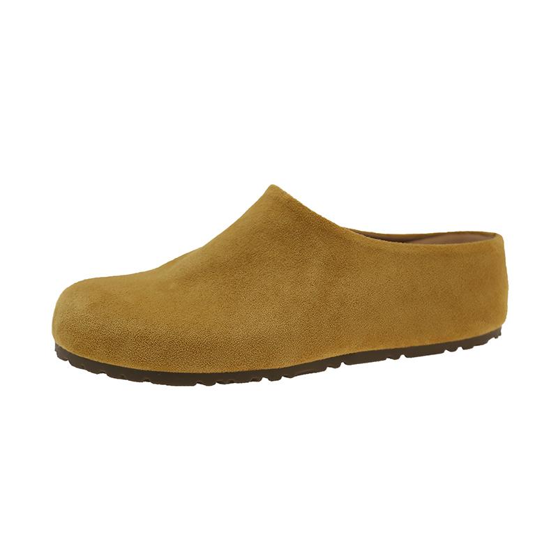 French Retro Baotou Slippers Female 2025 Autumn New Soft Bottom Casual 100 with Skirt Casual Half Slippers
