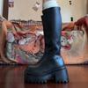 2026 Nieuwe Mode Platform Laarzen Zwart Dames Laars Dames Schoenen Dunne Dikke Zool Kniehoogte Ridderlaarzen voor Dames Dijhoge Laarzen