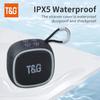 T&G Mini Wireless Powerful IPX4 Waterproof Bluetooth Speaker TWS Bluetooth 5.3 Sound Box HIFI Loudspeaker Support TF Card Radio