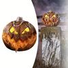 Brandneu Für Halloween-Dekoration Kürbiskopf-Dekor Horror-Ornament Sprachaktiviert Ohne Batterien 1 Stück 21*20*20cm