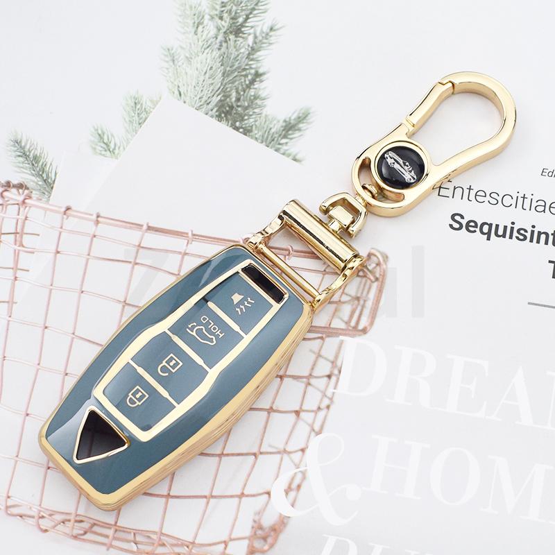 3/4 Botton Tpu Car Key Case Cover For Mitsubishi Outlander Auto Smart Remote Shell Fob Holder Keyless Protector Accessories