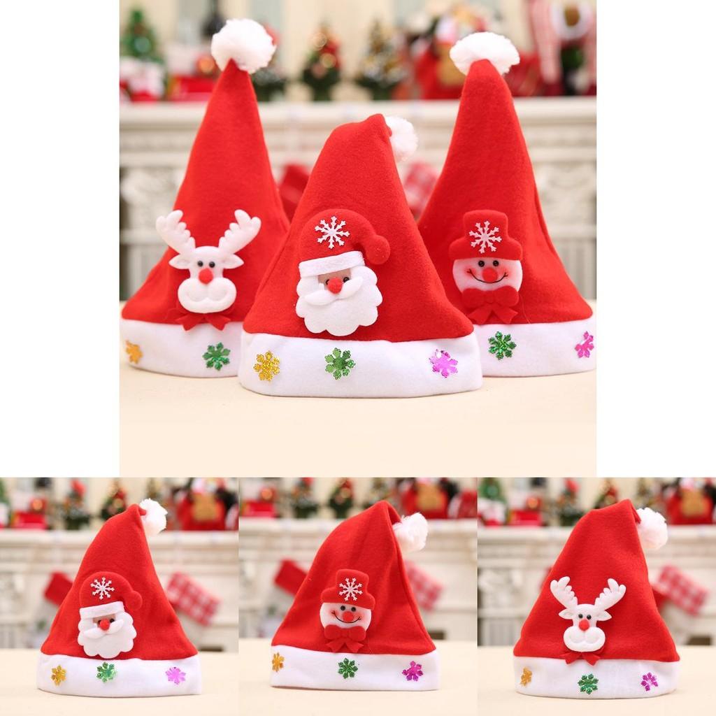 Kids Charming Christmas Hat Featuring Cute Cartoon Decorations Ideal For Parties Holiday