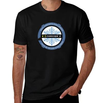 2025 Concept2 Tour De SkiErg Challenge TShirt Sporty Breathable Short Sleeve TShirt