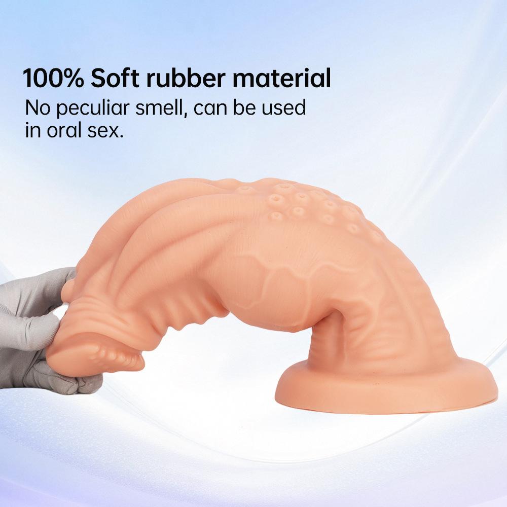 Black PVC Extra Long Anal Plug Dildo Sex Toy Masturbator for Men and Women Strap On Penis Realistic Dick