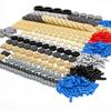 638PCS MOC Mechanical Bulk Building Bricks Technology Parts Gear Rack Cross Axle Accessory Car Tires High-Tech Truck Connector