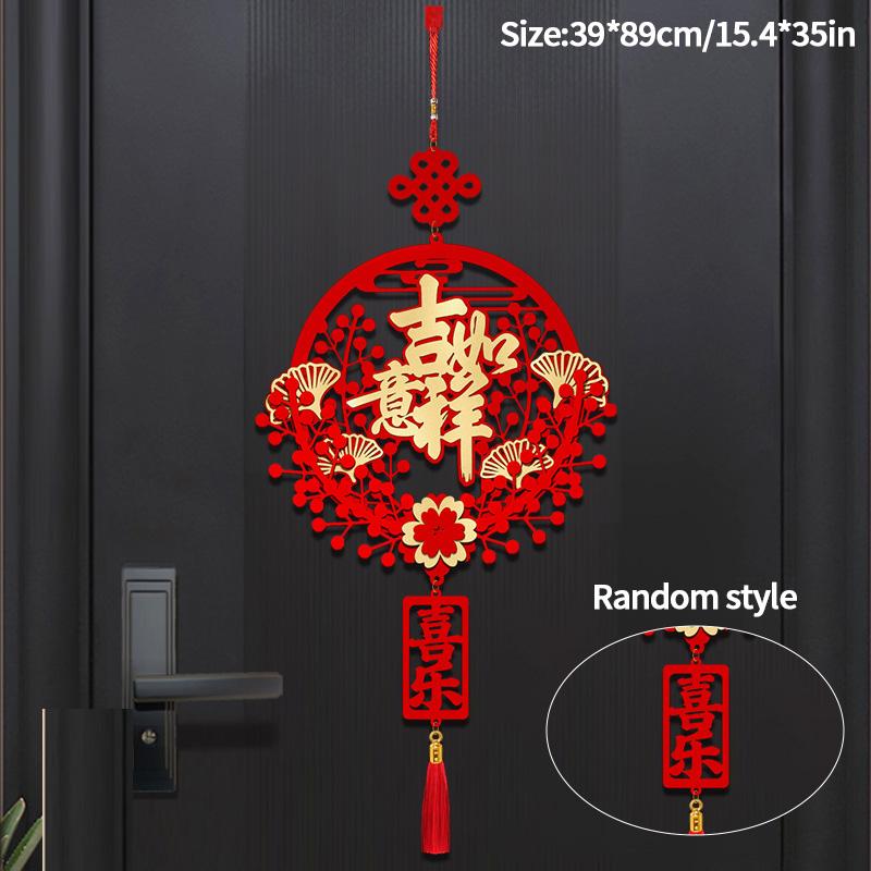 2026 Chinese Spring Festival Lucky Decor The Year of Hores Door Hanging Pendants Chinese New Year Home Party Supplies