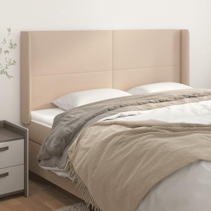 VidaXL Tête de lit avec oreilles Cappuccino 163x16x118-128 cm3119401