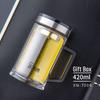 Xinor Double-Layer Glass Tea Infuser Mug with Handle