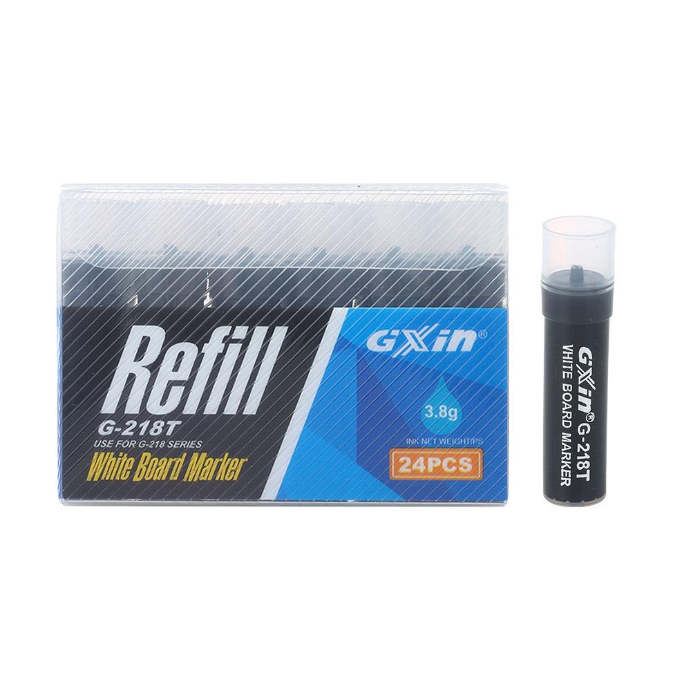 

Маркер для белой доски большой емкости, сменные чернила, нетоксичная ручка для белой доски, сменные чернила для студентов 24PCS Black