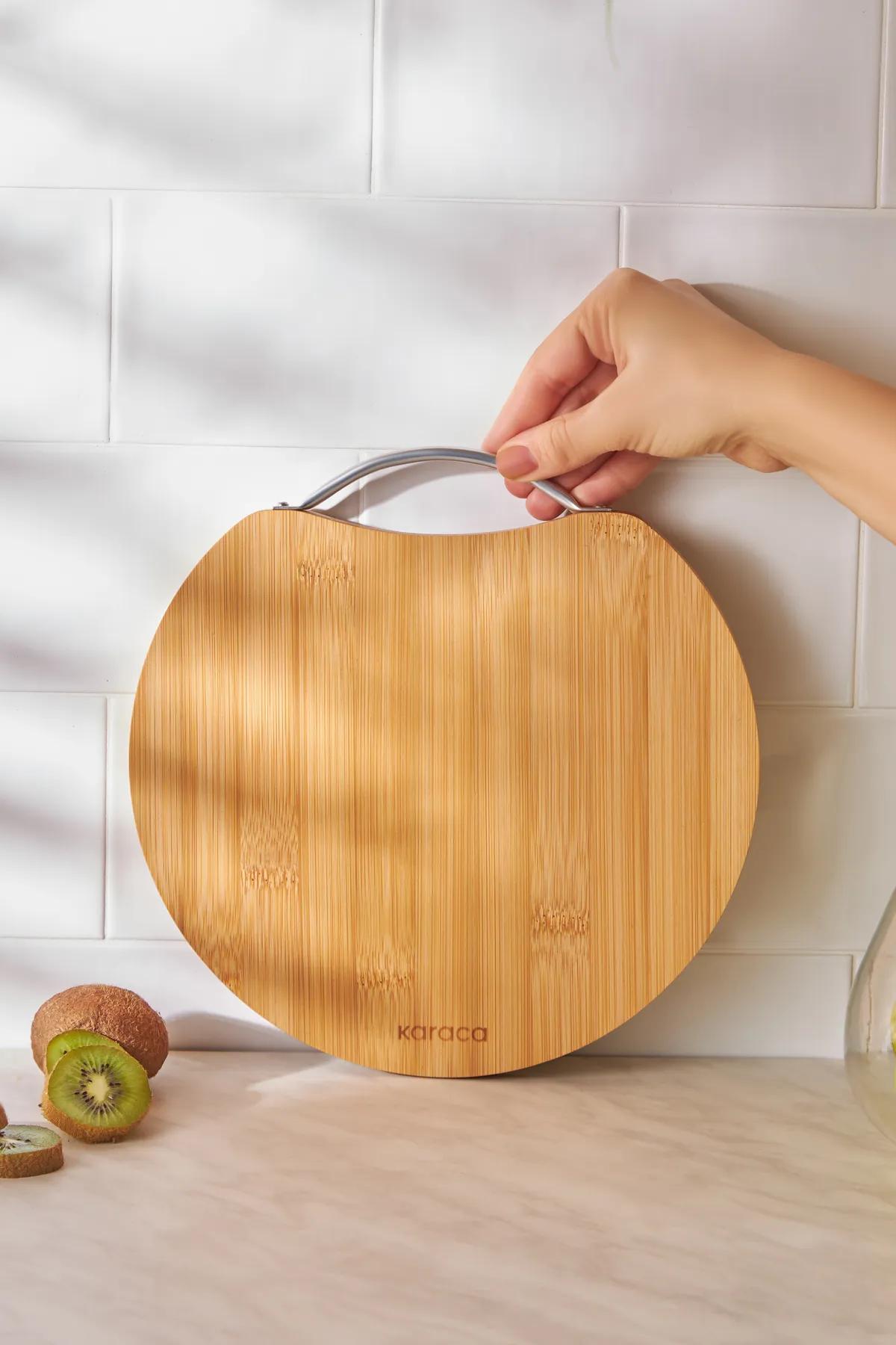 

Karaca Owen Маленькая круглая бамбуковая разделочная доска 25 см