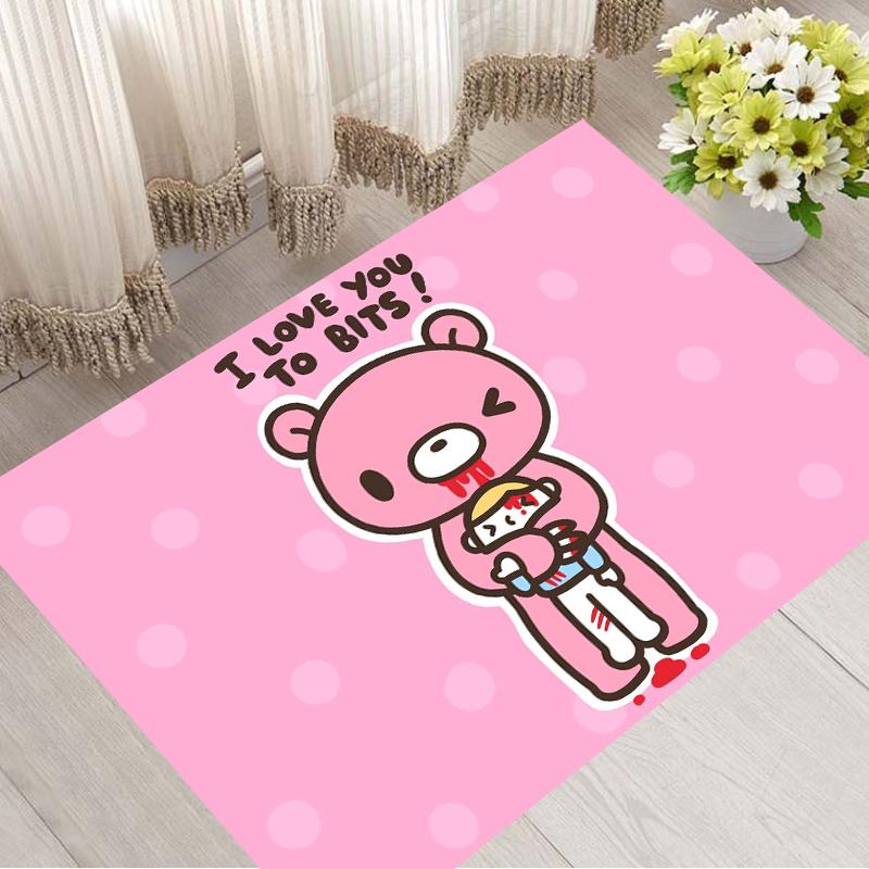 

Кавайный ковер с принтом G-Gloomy Bears, противоскользящий, многофункциональный, ковер для гостиной, напольный коврик для прихожей, домашний, кухонный, коридор, декор 40cm x 60cm
