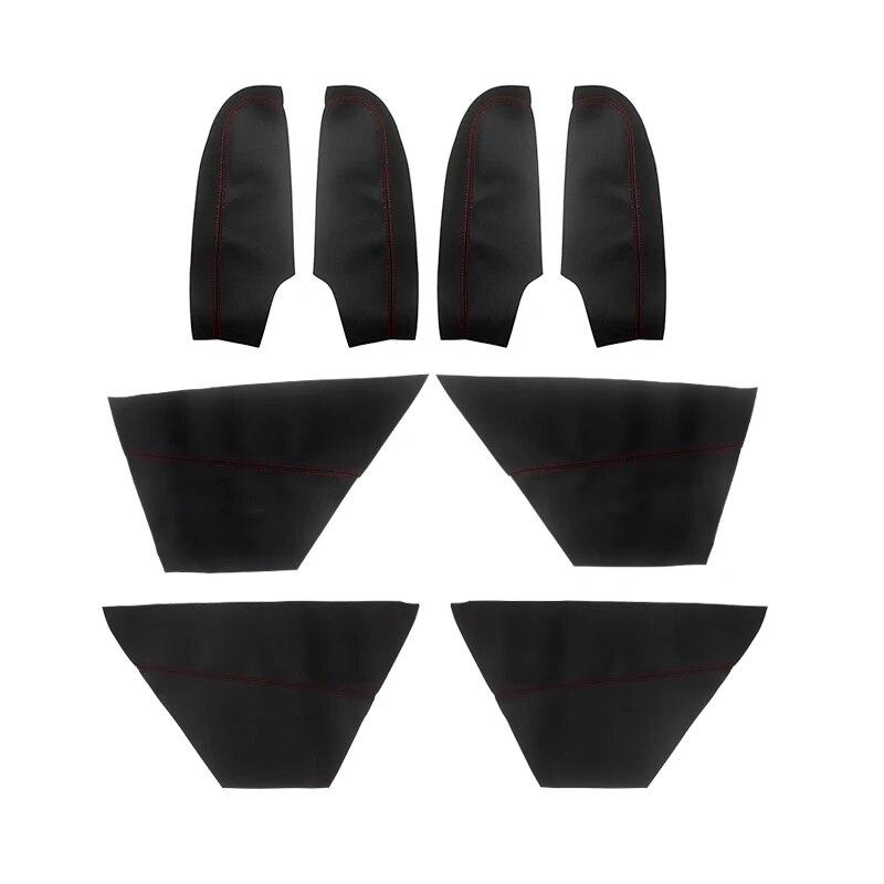 Capacă panouri uși din piele din microfibră moale pentru Honda Accord 9th Gen 2014 2015 2016 Husa panoului cotieră cotieră autocolant Trim