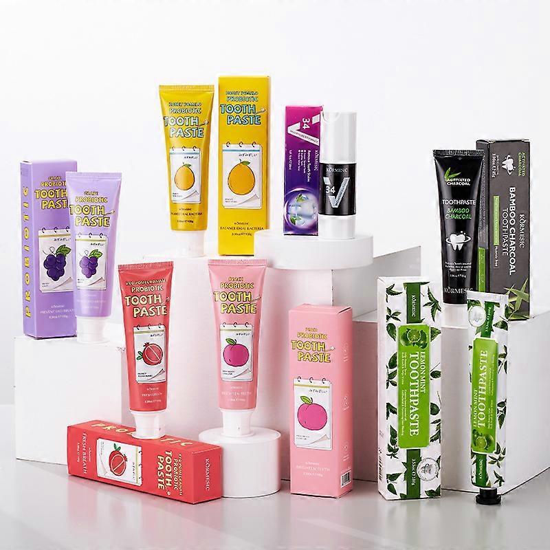 Fresh Breath Toothpaste,Enzymes and Probiotics Formula,Gum Care Whitening,Stain Removal,Sensitive Teeth 100g