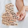 48pcs Dating Night Game Tumbling Tower Game, Wooden Stacking Tower Games For Couple, Couple Activities & Dating Night Ideas