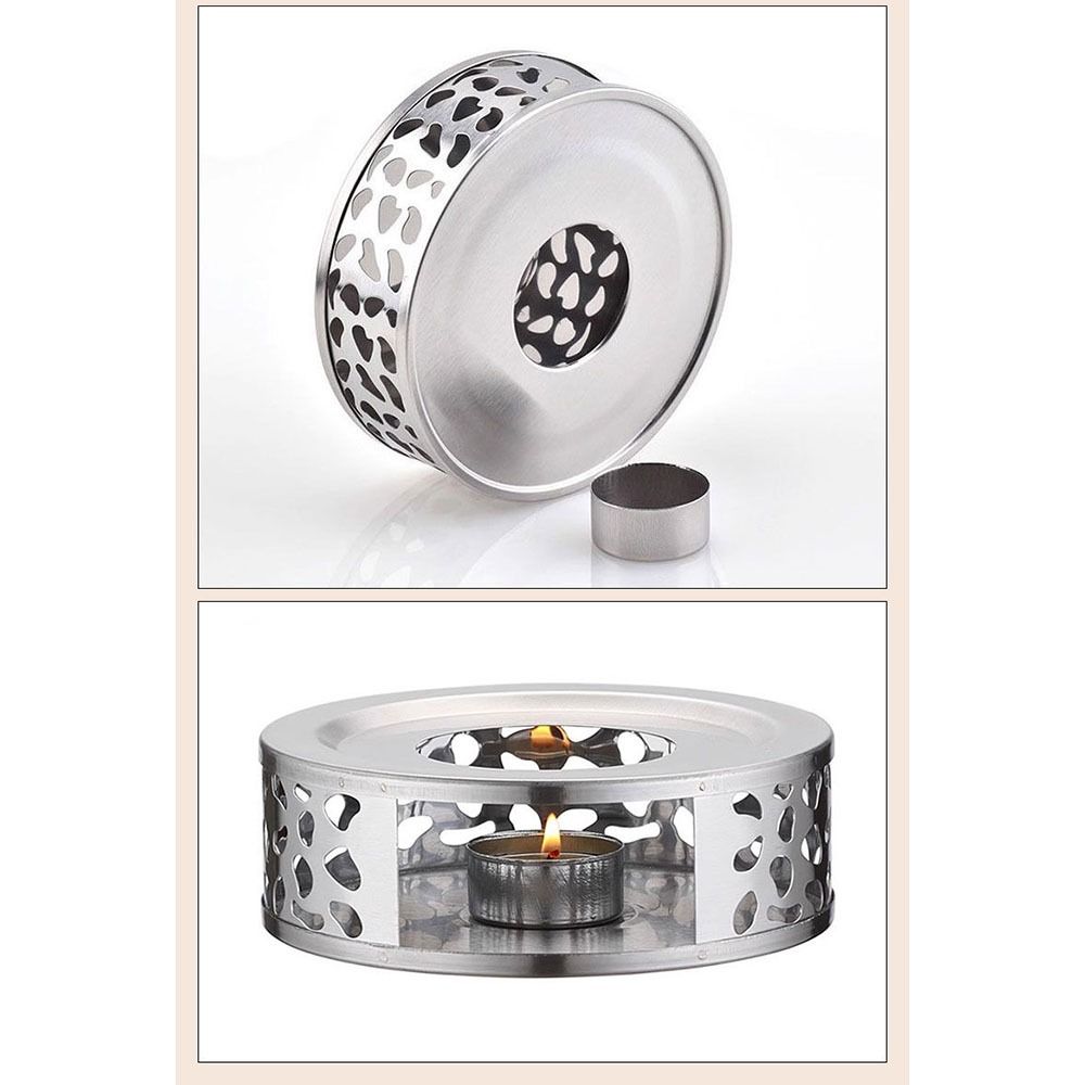 Stainless Steel Tea Warmer Base Oxygen Hole Design Teapot Heater Teapot Warmer Most Teapots